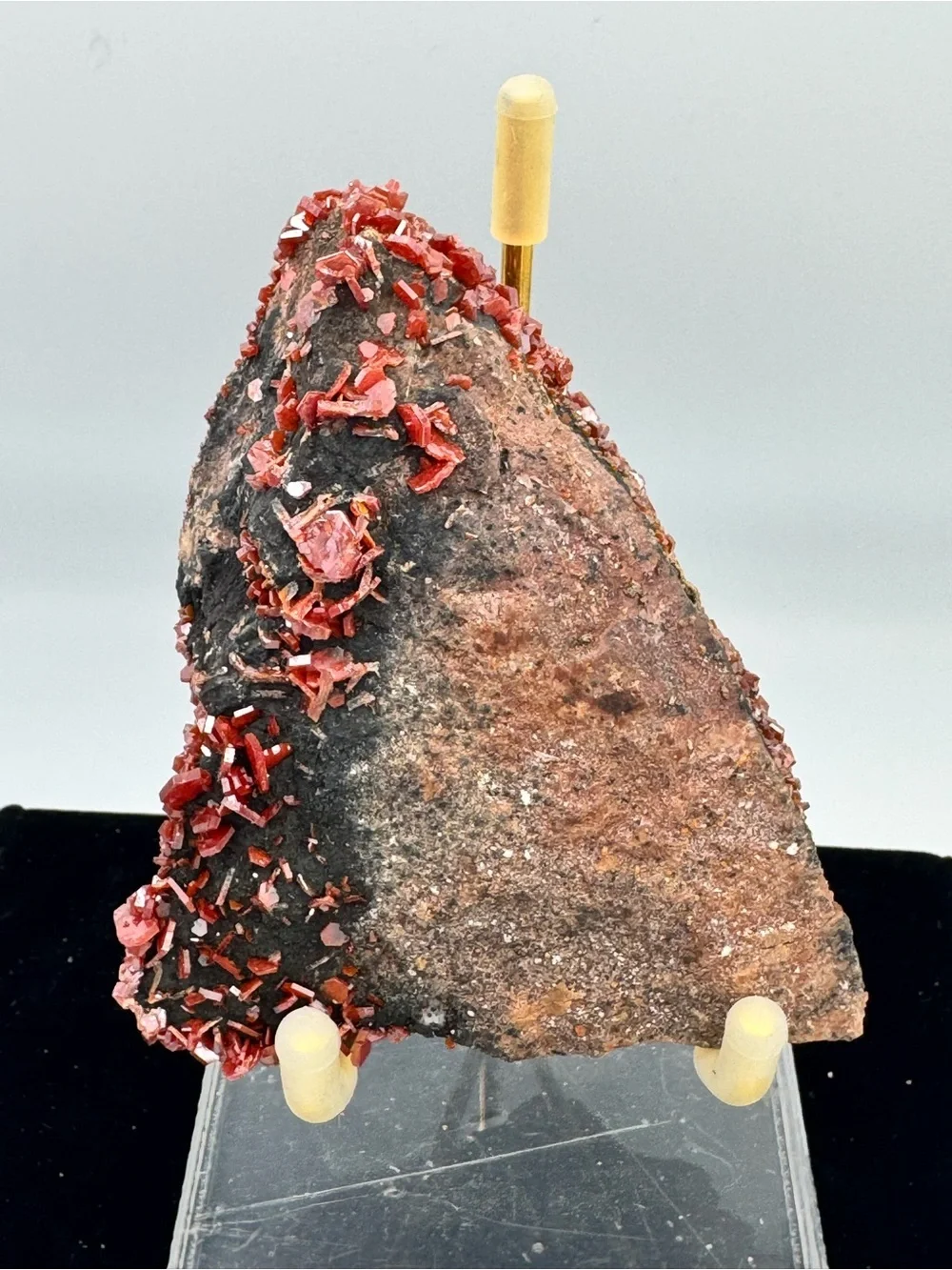 Vanadinite Crystal Cluster on Matrix
